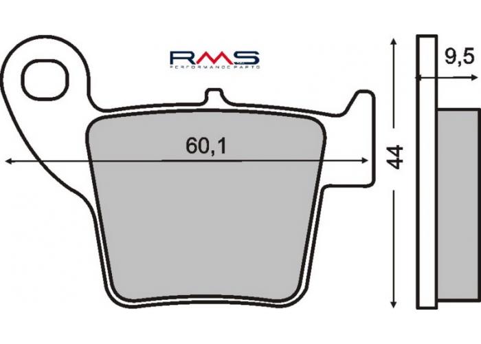 Placute frana Honda CRF 250-450 '02-'05 /CR 125-250 '02-'05